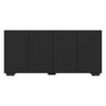 Aparador Buffet 4 Portas com Pés Quadrados Veneza Multimóveis Preto - 7