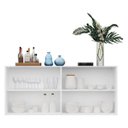 Ver imagem 6 de Aparador Buffet 4 Portas com Espelho Vegas Branco