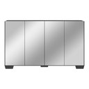 Ver imagem 7 de Aparador Buffet 4 Ptas com Espelho e Pés Quadrados Vegas Preto