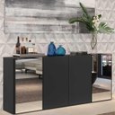 Ver imagem 2 de Aparador Buffet com Espelho Vegas Preto