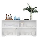 Ver imagem 6 de Aparador Buffet com Espelho e Pés Quadrados Vegas Branco