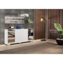 Ver mais imagens de Aparador Buffet com Espelho e Pés Quadrados Vegas Branco