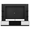 Ver imagem 6 de Rack Estante com Painel TV 65 Polegadas e 2 Portas Oslo Multimóveis Preto/Branco