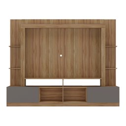 Rack Estante com Painel Tv 65 Polegadas e 2 Portas Oslo Multimóveis Madeirado/lacca Fumê - 6