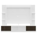 Ver imagem 6 de Rack Estante com Painel Tv 65 Polegadas e 2 Portas Oslo Multimóveis Branco/tenerife
