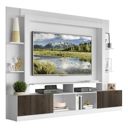 Rack Estante com Painel TV 65 Polegadas e 2 Portas Oslo Multimóveis Branco/Tenerife - 2