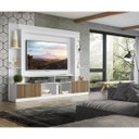 Ver imagem 7 de Rack Estante com Painel TV 65 Polegadas e 2 Portas Oslo Multimóveis Branco/Madeirado