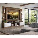 Ver imagem 7 de Rack Estante com Painel TV 65 Polegadas e 2 Portas Oslo Multimóveis Madeirado/Branco