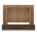 Ver imagem 6 de Rack Estante com Painel Tv 65 Polegadas e 2 Portas Oslo Multimóveis Madeirado/tenerife
