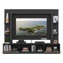 Ver imagem 5 de Rack Estante com Painel TV 65 Polegadas e 2 Portas Oslo Multimóveis Preto/Lacca Fumê