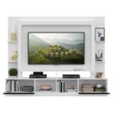 Ver imagem 5 de Rack Estante com Painel Tv 65 Polegadas e 2 Portas Oslo Multimóveis Branco/preto