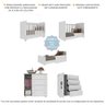 Quarto de Bebê com Berço com Colchão Incluso e Cômoda Pimpolho Multimóveis Branco - 4