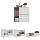 Ver imagem 6 de Quarto de Bebê com Berço com Colchão Incluso e Cômoda Pimpolho Multimóveis Branco
