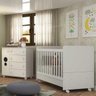 Quarto de Bebê com Berço e Cômoda Pimpolho Multimóveis Branco - 1
