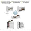 Ver imagem 4 de Quarto de Bebê com Berço e Cômoda Pimpolho Multimóveis Branco