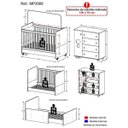 Ver imagem 5 de Quarto de Bebê com Berço e Cômoda Pimpolho Multimóveis Branco