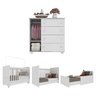 Quarto de Bebê com Berço e Cômoda Pimpolho Multimóveis Branco - 6
