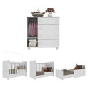Ver imagem 6 de Quarto de Bebê com Berço e Cômoda Pimpolho Multimóveis Branco