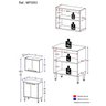 Armário de Cozinha e Balcão com 2 Portas Xangai Multimóveis Branco - 2