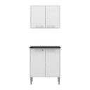 Ver imagem 4 de Armário de Cozinha e Balcão com 2 Portas Xangai Multimóveis Branco