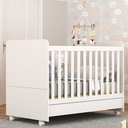 Ver imagem 1 de Berço Americano 3x1 com Colchão Incluso e Rodízios Pimpolho Branco