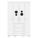 Ver imagem 5 de Guarda-roupa Infantil 4 Portas e 3 Gavetas Pimpolho Branco