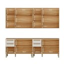Ver imagem 4 de Cozinha Modulada Compacta 4 Peças 12 Portas MDF 240cm Itália Espresso Móveis