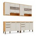 Ver imagem 2 de Cozinha Modulada Compacta 4 Peças 12 Portas MDF 240cm Itália Espresso Móveis