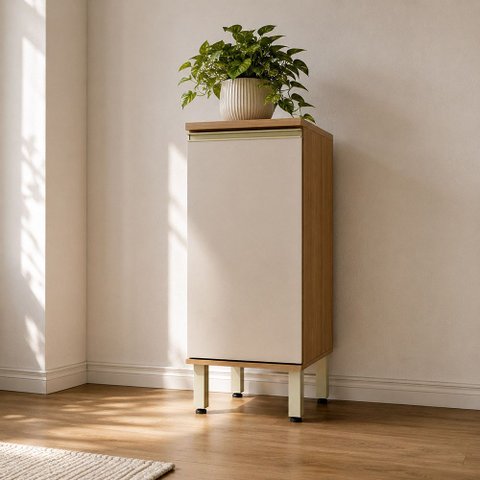 Balcão de Cozinha 100% MDF 1 Porta 40cm Cora Luciane Móveis