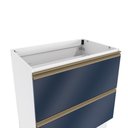 Ver imagem 5 de Balcão 2 Gavetas Kappesberg Celeste 100% Mdf Branco-azul Profundo 80cm
