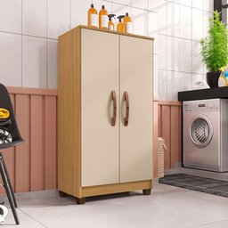 Armário Multiuso Recife Carvalho Americano Off White - Incorplac - 2 Armário Multiuso Recife Carvalho Americano Off White - Incorplac - 2