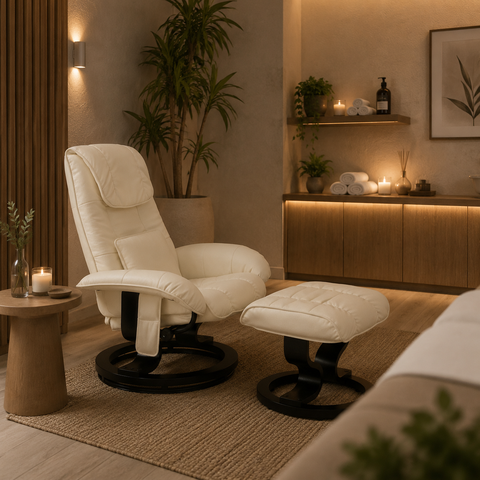 Poltrona de Massagem com Apoio para Pés Louisiana