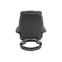 Ver imagem 6 de Poltrona de Massagem Reclinável com Apoio para Pés PU Preto Louisiana 112cm