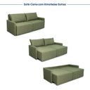 Ver imagem 4 de Sofá Cama Retrátil e Reclinável 3 Lugares 180cm em Linho Baraúna CabeCasa MadeiraOriginals