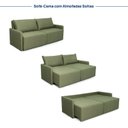 Ver imagem 4 de Sofá Cama Retrátil e Reclinável 3 Lugares 180cm em Linho Baraúna CabeCasa MadeiraOriginals