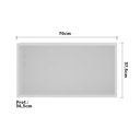 Ver imagem 3 de Armário Aéreo Basculante 70 Cm 1 Porta Cristal Luciane Móveis