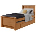 Ver imagem 1 de Cama Solteiro Bibox 2 Gavetas Athenas - Lopas Amendoa Clean/off White