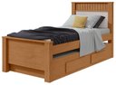 Ver imagem 1 de Cama Solteiro Bibox 2 Gavetas Athenas - Lopas Amendoa Clean/off White