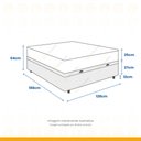 Ver imagem 3 de Cama Box Baú com Colchão de Molas Ensacadas Ortobom Airtech Viúva 128cm