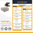 Ver imagem 6 de Cama Box Baú com Colchão de Molas Ensacadas Ortobom Airtech Viúva 128cm