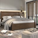 Ver imagem 2 de Cama Casal em MDF Madri Espresso