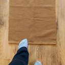 Ver imagem 3 de Tapete Passadeira Algodão Cru Slim Caramelo Quarto 50 x 150