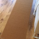 Ver imagem 1 de Tapete Passadeira Algodão Cru Slim Caramelo Quarto 50 x 150