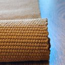 Ver imagem 6 de Tapete Passadeira Algodão Cru Slim Caramelo Quarto 50 x 150