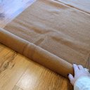 Ver imagem 5 de Tapete Passadeira Algodão Cru Slim Caramelo Quarto 50 x 150