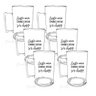 Kit 6 Canecas de Chopp Acrílico Personalizadas - Chance De Ser - 1