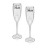Kit 2 Taças Champanhe Acrílico Personalizadas - Chance de Ser - 1