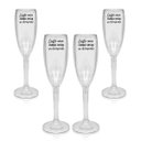 Ver imagem 1 de Kit 4 Taças Champanhe Acrílico Personalizadas - Chance de Ser