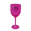 Ver imagem 2 de Kit 4 Taças Vinho Rosa Acrílico Personalizadas - Chance de Ser Vinho