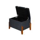 Ver imagem 4 de Puff Báu Retro Estofado Premium para Sala e Quarto Recamier Moderno Closet Retro Cor Cinza